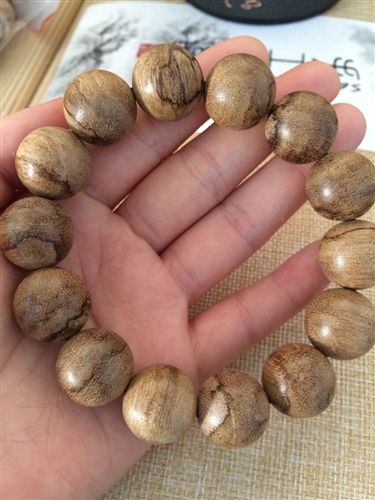 沉香 tr沉香加里曼丹16mm手串 沉香佛珠念珠手鏈 17g原始圖片2