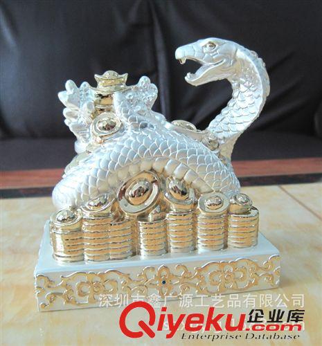 金屬工藝品 金屬禮品公司專業(yè)定制 鋅合金蛇年銀蛇工藝禮品 金屬動(dòng)物工藝品