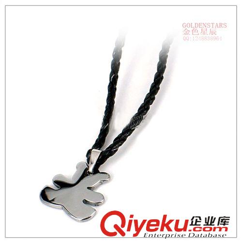 首飾 可愛小熊項(xiàng)鏈 光面小熊吊墜 2013女士項(xiàng)鏈 新款毛衣鏈 服裝配飾原始圖片2