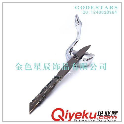 餐桌用品 筷子架金屬 鋅合金天鵝木筷子托 創意日式韓國餐具原始圖片3