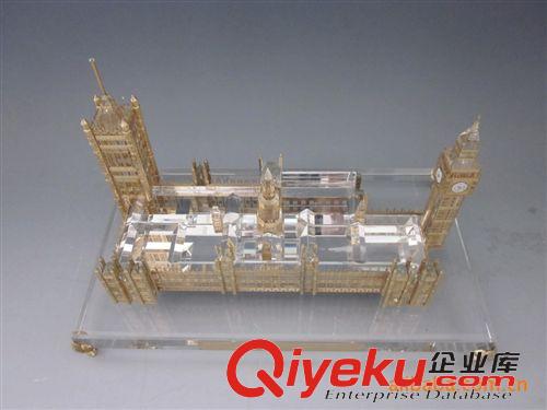 世界建筑 英國(guó)大本鐘（大號(hào)）水晶模型 定制模型 水晶建筑原始圖片2