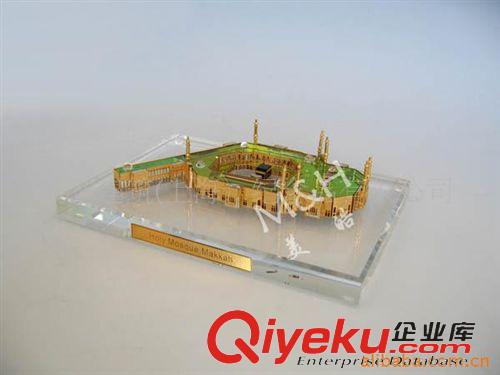 中东建筑 供应中号圣地麦加水晶模型纪念品 穆斯林朝拜工艺品 特色工艺品