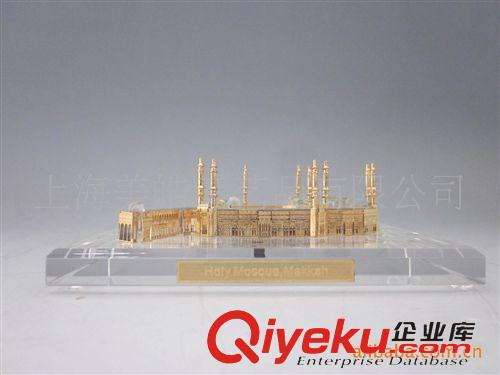 中东建筑 供应中号圣地麦加水晶模型纪念品 穆斯林朝拜工艺品 特色工艺品