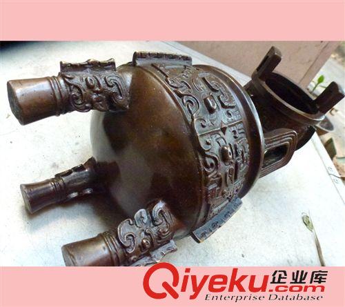 銅雕-鼎，塔，香爐，聚寶盆，葫蘆，元寶 批發(fā)銅雕鼎 世紀(jì)寶鼎鎮(zhèn)宅鼎圓鼎方鼎司母戊鼎 銅鼎定做原始圖片3