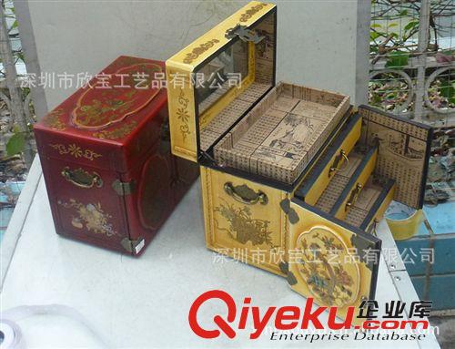 皮革仿古工藝 大量批發(fā)仿古工藝皮盒梳妝箱婚慶龍鳳呈祥仿古工藝梳妝 箱工藝