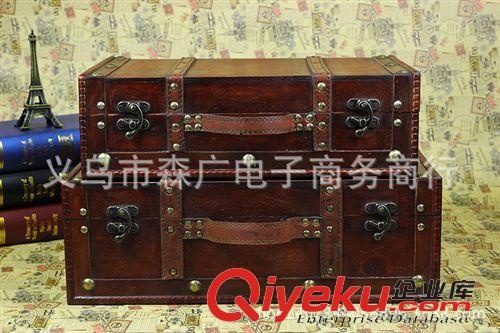 傳承經(jīng)典~仿古工藝lhz 歐式手提箱 木制 Wooden box 收納箱 復(fù)古木箱 儲(chǔ)物箱 創(chuàng)意禮品