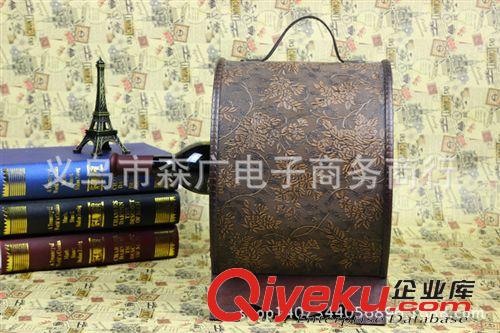 傳承經典~仿古工藝lhz 仿古工藝品 歐式 復古紅酒柜 Wooden box  PU 紅酒陳列柜 廠家