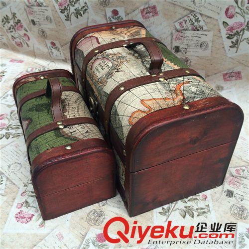 傳承經典~仿古工藝lhz 木制品 廠家 創意復古手提箱 收納  仿古木質 大學生創意寢室用品原始圖片2
