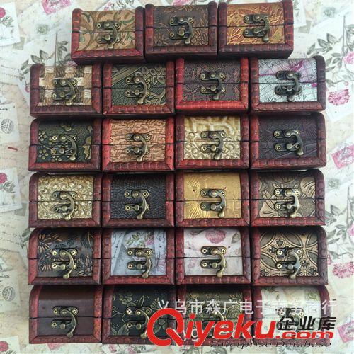 百寶盒S小(熱銷款) 義烏小商品混批 供應(yīng)仿古木盒首飾盒 包裝盒 收納盒 支持多款混批原始圖片3