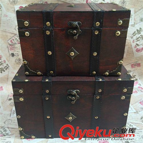 百寶盒XL加大(必備款) 熱銷(xiāo)義烏新款仿古木盒Wooden box 仿古工藝品 復(fù)古首飾盒廠家直銷(xiāo)