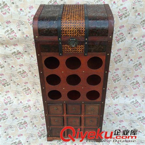 歐式酒柜酒箱 義烏懷舊復古 經典歐式 復古酒柜 家居裝飾 Wooden box 廠家批發