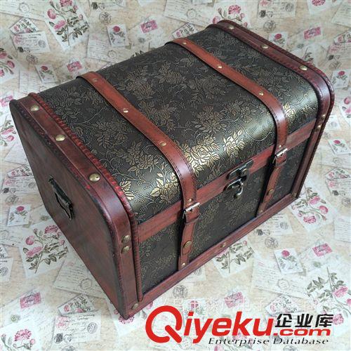 歐式百寶箱 復古木箱 做舊木箱子 櫥窗道具茶幾箱 箱子批發來樣定制 廠家直銷原始圖片2