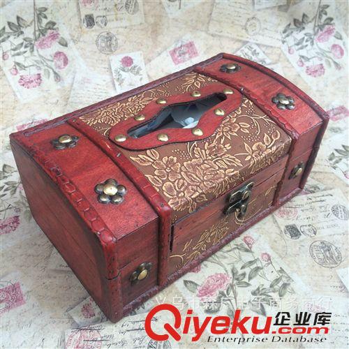 家用紙巾盒 紙巾盒 木質(zhì) 優(yōu)質(zhì)仿古 復(fù)古木制家居用品 抽紙盒 定做 創(chuàng)意餐紙盒原始圖片2