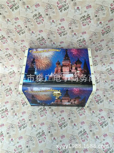 圣誕禮品盒 精美pu皮質(zhì) 復(fù)古卡通百寶箱木質(zhì)收納箱 廠家批發(fā)整理收納箱儲(chǔ)物盒原始圖片3
