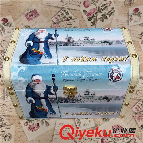 圣誕禮品盒 復古彩繪數(shù)碼打印 圣誕卡通 密度板木盒 圣誕禮盒 收納盒  廠家