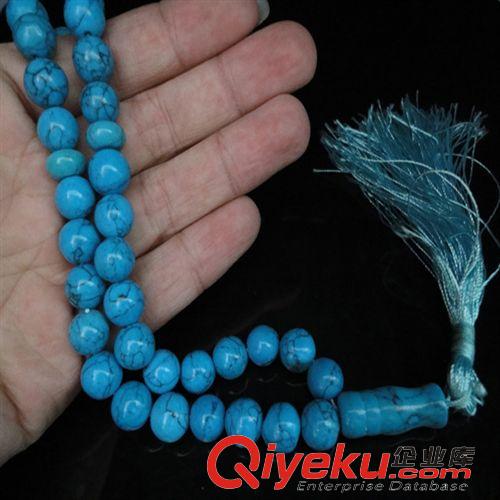 穆斯林念珠 赞珠Tasbih 底价供应tr水晶宝石tasbih绿松石穆斯林教念珠 8mm 10mm<33>