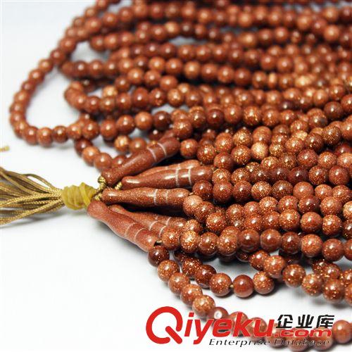 穆斯林念珠 贊珠Tasbih 伊斯蘭教穆斯林太斯比哈念珠贊珠 tasbih 金沙石68mm99顆念珠原始圖片2