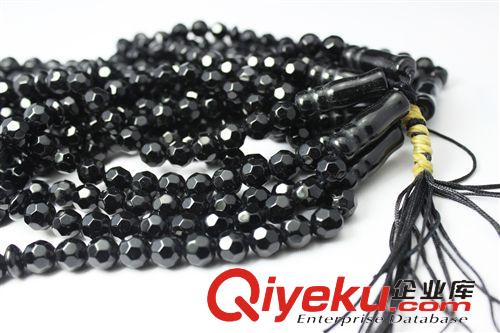 穆斯林念珠 贊珠Tasbih 義烏念珠批發 tasbih 黑石刻面穆斯林33顆念珠伊斯蘭99顆贊珠