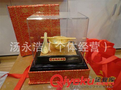 絨沙金工藝品 長(zhǎng)期供應(yīng) 絨沙金碗筷 gd碗筷系列禮品 支持量大批發(fā)