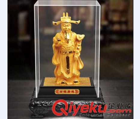 絨沙金工藝品 大量批發(fā) 絨沙金財(cái)神爺擺件 中號(hào)財(cái)神沙金工藝品