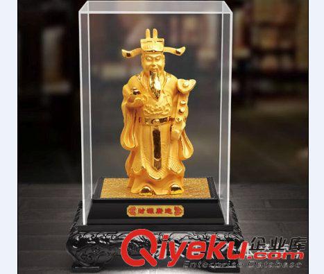 絨沙金工藝品 大量批發(fā) 絨沙金財(cái)神爺擺件 中號(hào)財(cái)神沙金工藝品