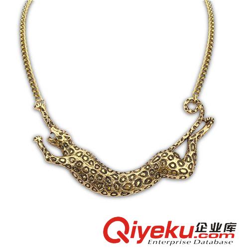 金屬促銷（85折） tj配飾 獵豹復(fù)古項(xiàng)鏈 飾品流行項(xiàng)飾原始圖片2