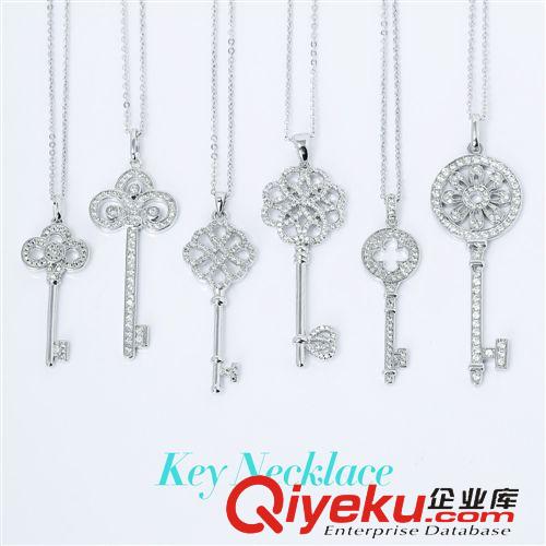 新品上架NEW! T家鑰匙項(xiàng)鏈批發(fā) 明星dp同款吊墜 gd微鑲鋯石 支持一件代發(fā)