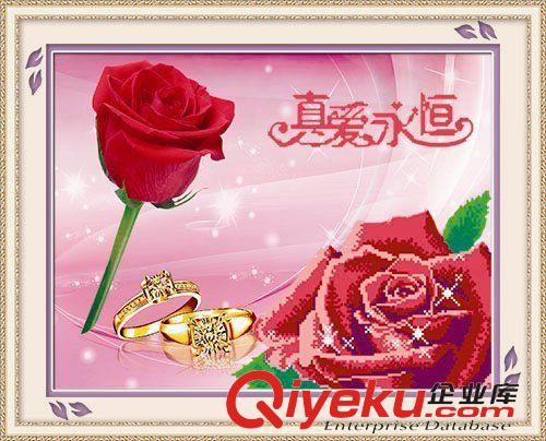 十字繡按尺寸分類 SDR絲蒂爾5D鉆石畫 真愛永恒 紅玫瑰戒指 愛情 貼鉆3D十字繡圓鉆