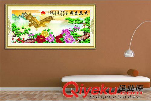 十字繡按尺寸分類 絲蒂爾5D立體秀 大展宏圖富貴長壽 雄鷹展翅高飛3D精準印花十字繡