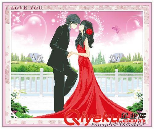 絲蒂爾5D-人物系列 【誠招網(wǎng)店代理】絲蒂爾5D立體十字繡SDR5D215吻定終生(生態(tài)棉)