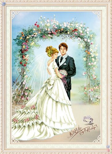 絲蒂爾5D-人物系列 【誠招網店代理】絲蒂爾5D十字繡SDR5D039永結同心-婚禮(生態棉）