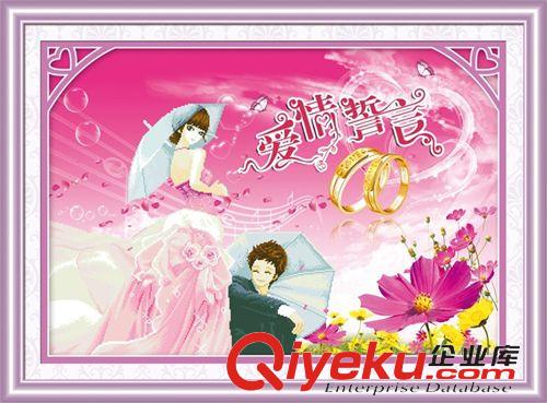 絲蒂爾5D-人物系列 【誠招網店代理】絲蒂爾5D立體十字繡SDR5D118愛情誓言（生態棉）