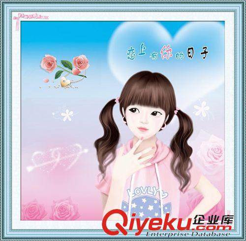 絲蒂爾5D-人物系列 【誠招網店代理】絲蒂爾5D立體十字繡SDR5D032戀上你(生態棉）