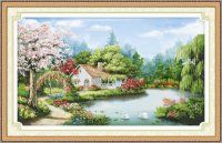 絲蒂爾5D-風景系列 【誠招網店代理】絲蒂爾5D立體十字繡SDR5D117財運亨通（生態棉）