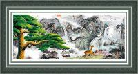 絲蒂爾5D-風(fēng)景系列 【誠(chéng)招網(wǎng)店代理】絲蒂爾5D立體十字繡SDR5D021壯麗河山(生態(tài)棉）