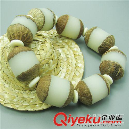 新款上架 New Arrivals 天然進(jìn)口白菩提佛珠手鏈?zhǔn)执?男女士菩提果手鏈 B161原始圖片2