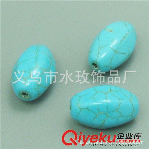 绿松石系列 Turquoise DIY手工串珠手链材料散珠配件 合成绿松石六角米珠散珠 TS47