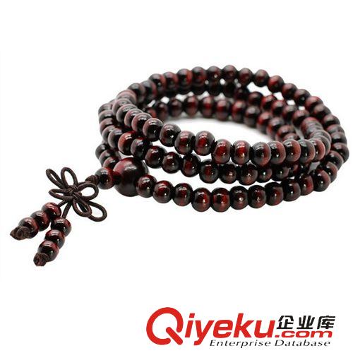 木制飾品 一件起批 108顆佛珠手鏈 木制佛珠手串 情侶飾品廠家批發原始圖片2
