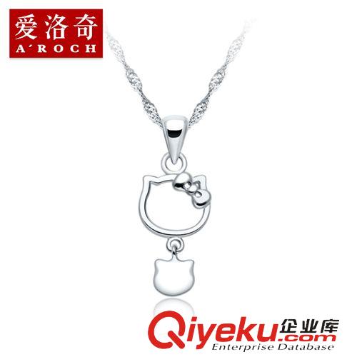 女士專區(qū) 925銀項(xiàng)鏈吊墜女時尚鎖骨鏈可愛貓咪項(xiàng)墜刻字廠家直銷批發(fā)D156