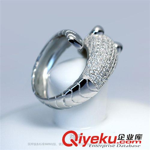 情侶專(zhuān)區(qū) 925銀戒指環(huán)豹子頭可調(diào)節(jié)開(kāi)口戒指男女情侶款廠家直銷(xiāo)批發(fā)J307原始圖片3