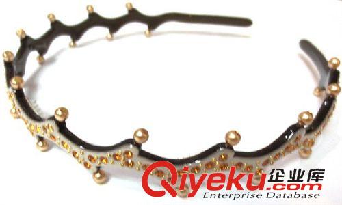頭箍Hair band 廠家直銷外貿(mào)出口首飾醋酸樹(shù)膠工藝品小飾品珍珠加鉆發(fā)箍