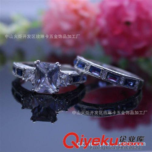 10月新品 歐美暢銷手飾首飾批發(fā)zp銅鑲鋯石結(jié)婚套戒gd手飾情侶戒指批發(fā)