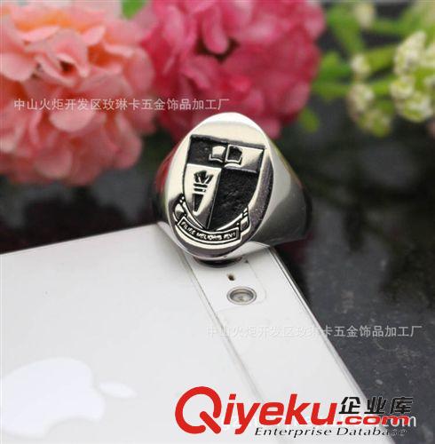 球賽.紀念飾品 國外畢業紀念戒指加工9K14K純銀戒指可刻名字DIY定制畢業禮物戒指原始圖片2