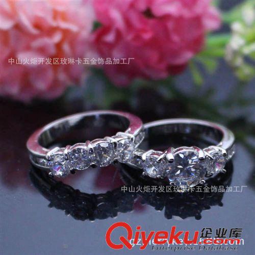 戒指 韓國新款戒指時尚套戒結婚套戒男女指環gd保色銅戒指工廠批發