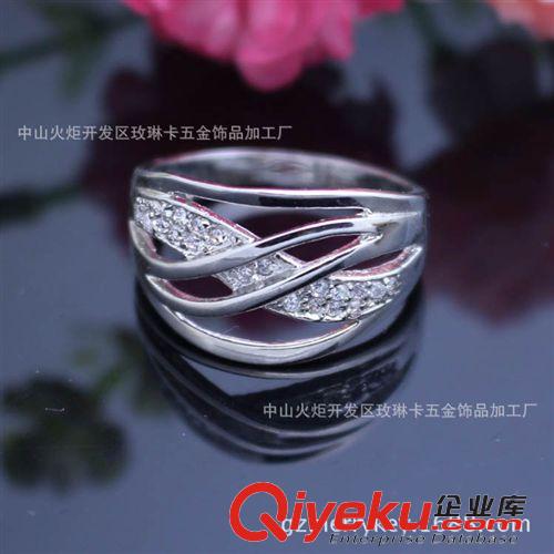 戒指 韓國(guó)新款戒指時(shí)尚套戒結(jié)婚套戒男女指環(huán)高檔保色銅戒指工廠批發(fā)