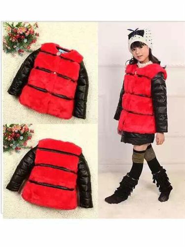庫存清倉 冬季服裝清倉 兒童羽絨皮草棉衣  童裝棉襖H010原始圖片3