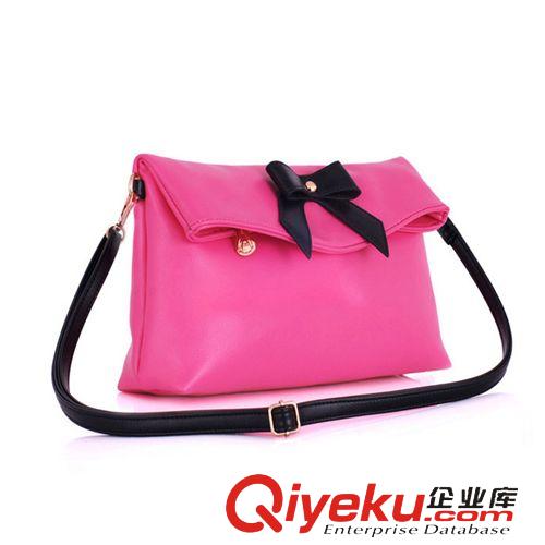 分銷產(chǎn)品 2015新款潮女包蝴蝶結(jié)單肩斜挎包韓版小香風糖果色果凍包一件代發(fā)原始圖片3