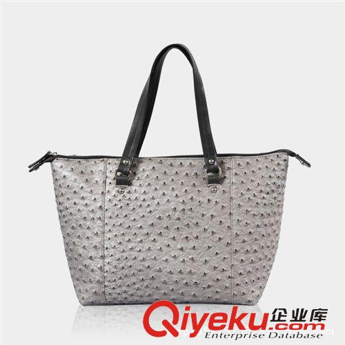 出口產品 韓版女包代銷2015秋冬新款時尚鴕鳥紋單肩手提包淘寶包包一件代發