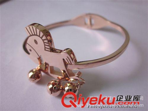  手鏈 2014 本命年小木馬鈴鐺18K玫瑰金手鐲  廠家直銷批發原始圖片3