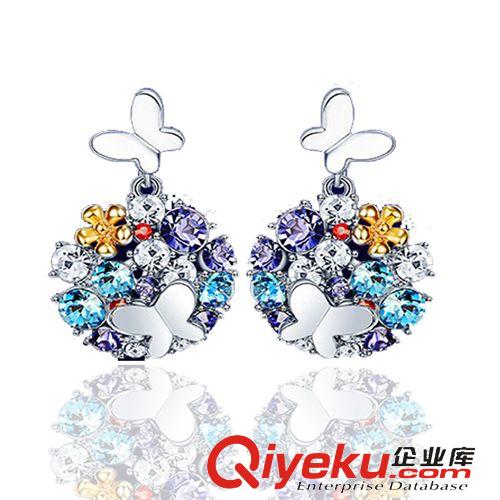耳環(huán) 耳釘 伊泰蓮娜   歐美時(shí)尚真金電鍍女式女款經(jīng)典耳環(huán)
